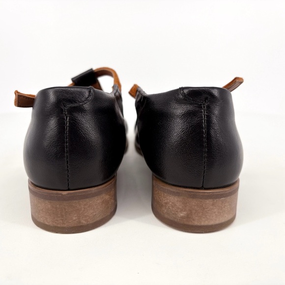 JULIA BO | Leather Mary Jane Brogues Shoes in Black | Sz 8 - Picture 12 of 16